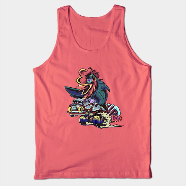 Chicken Road Tank Top by bonbon